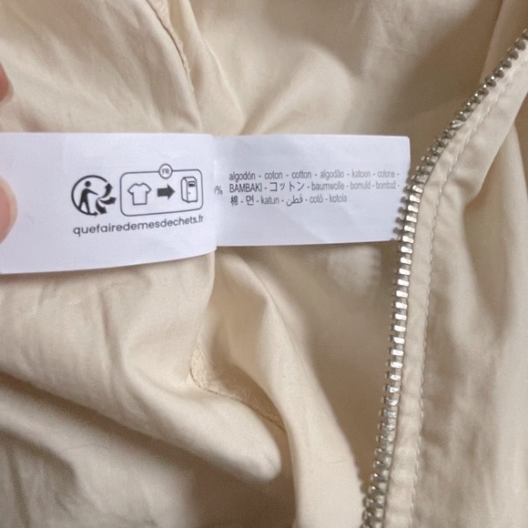 ZARA Cotton Zip Up Cargo/Station Jumpsuit Relaxed Fit Wide Leg NWT - Picture 10 of 11